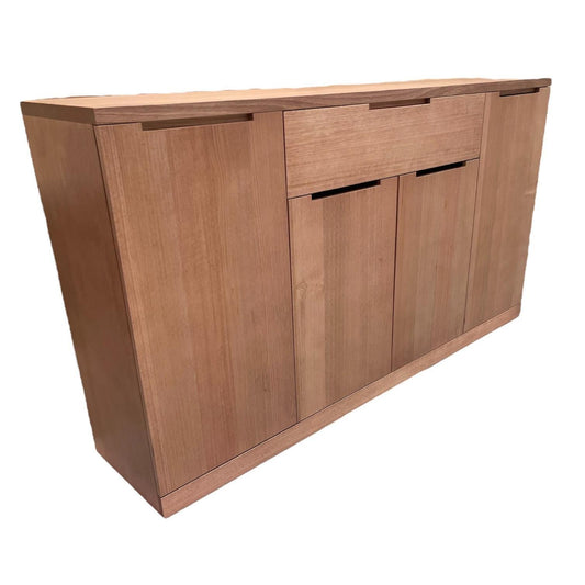 ANTOINETTE AUSTRALIAN MADE TASSIE OAK BUFFET/SIDEBOARD 4 DOORS 1 DRAWER CUSTOM MADE - MyChocolateWood