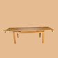 ANYA SIDE EXTENSION DINING TABLE WHEAT COLOUR 200-300CM - MyChocolateWood