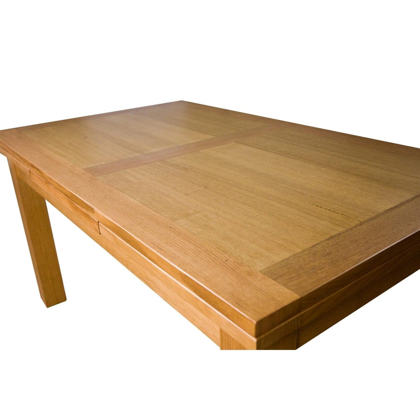 ANYA SIDE EXTENSION DINING TABLE WHEAT COLOUR 200-300CM - MyChocolateWood