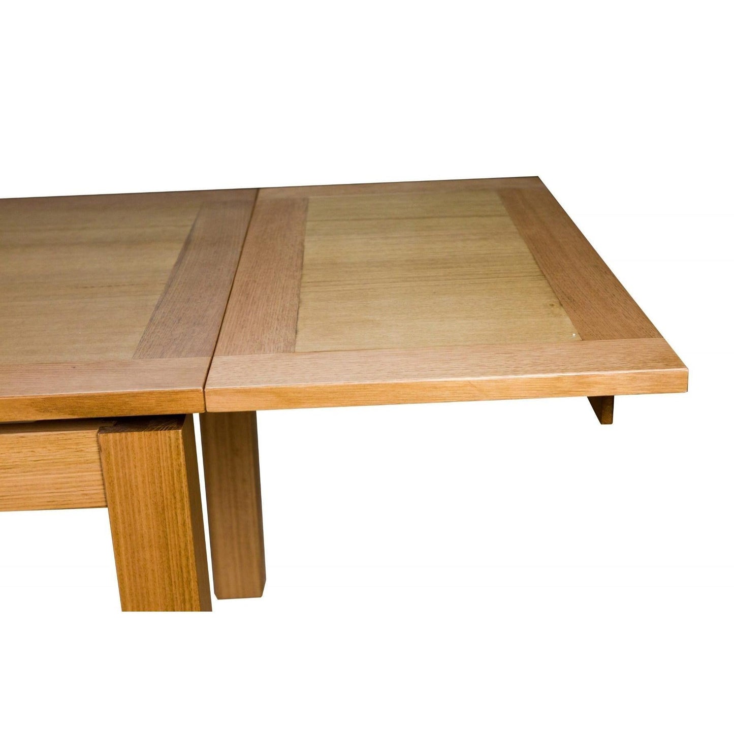 ANYA SIDE EXTENSION DINING TABLE WHEAT COLOUR 200-300CM - MyChocolateWood