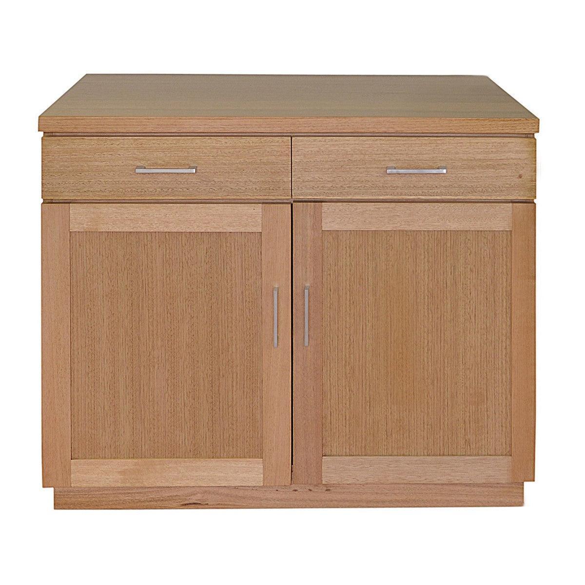 ANYA SOLID VICTORIAN ASH BUFFET/SIDEBOARD 2 DOORS & 2 DRAWERS WHEAT COLOUR - 100CM - MyChocolateWood