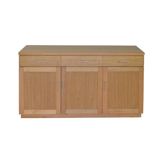 ANYA SOLID VICTORIAN ASH BUFFET/SIDEBOARD 3 DOORS & 3 DRAWERS WHEAT 150CM - MyChocolateWood