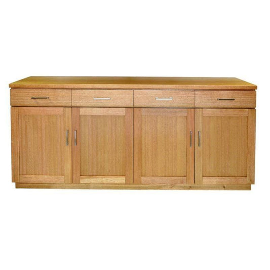ANYA SOLID VICTORIAN ASH BUFFET/SIDEBOARD 4 DOORS & 4 DRAWERS WHEAT COLOUR 180CM - MyChocolateWood