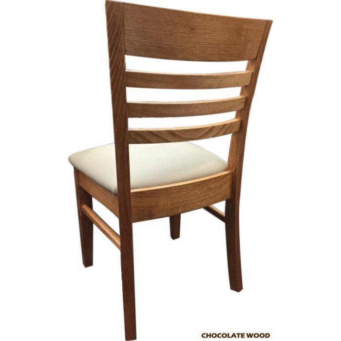 ANYA SOLID VICTORIAN ASH DINING CHAIR IN WHEAT - MyChocolateWood