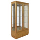 ANYA SOLID VICTORIAN ASH DISPLAY CABINET WITH 2 GLASS DOORS & 1 DRAWER - WHEAT - MyChocolateWood