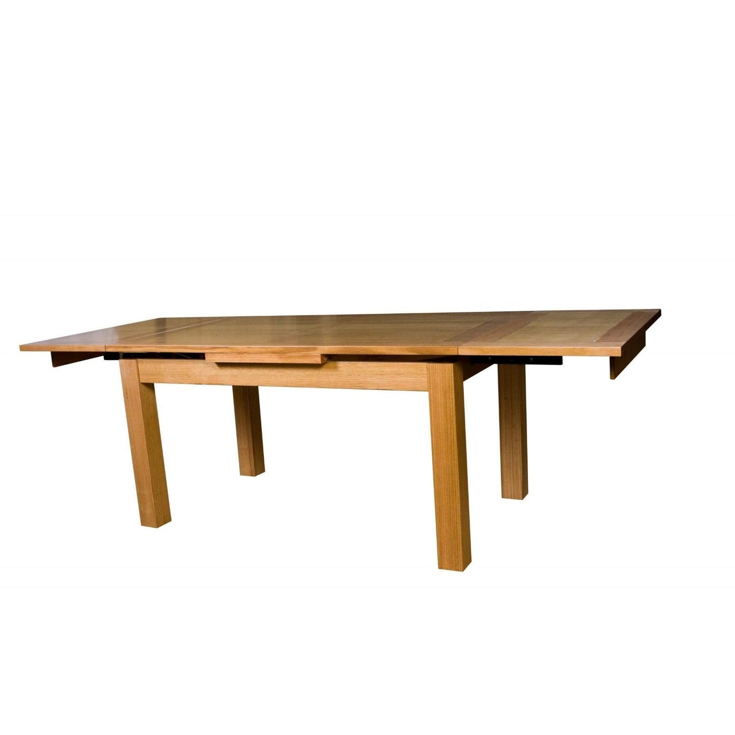 ANYA SOLID VICTORIAN ASH SIDE EXTENSION DINING TABLE 150-250CM WHEAT - MyChocolateWood