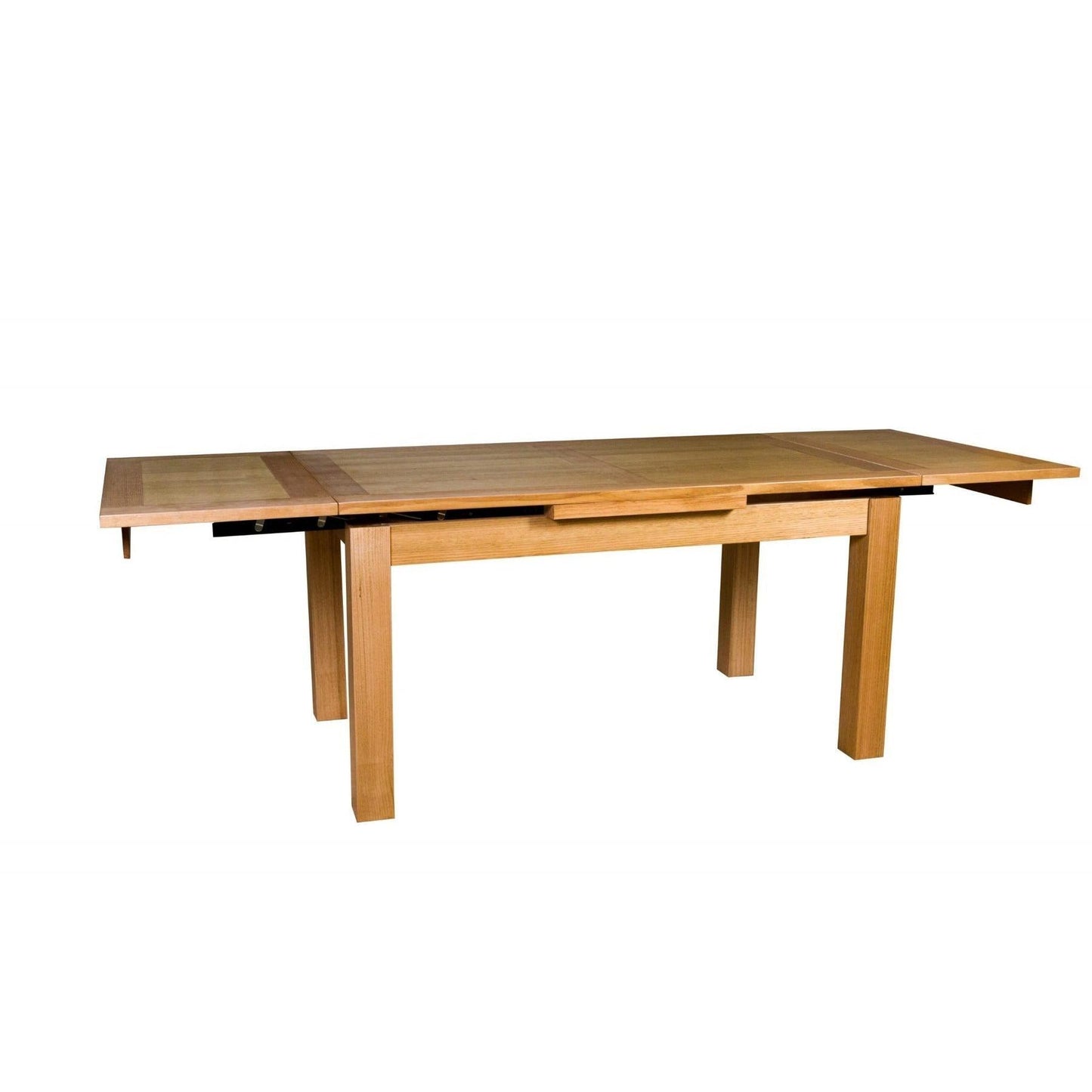 ANYA SOLID VICTORIAN ASH SIDE EXTENSION DINING TABLE 150-250CM WHEAT - MyChocolateWood