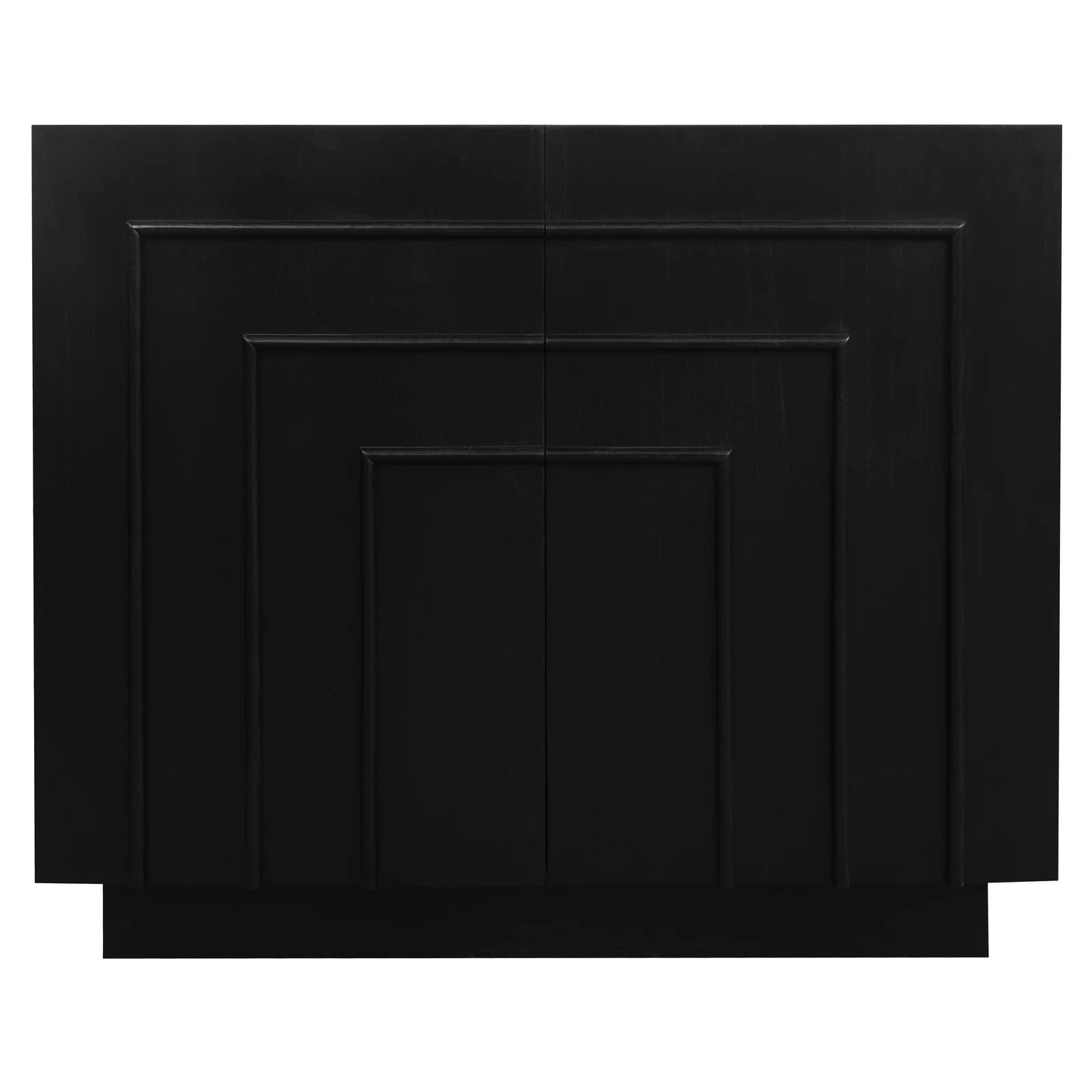 APOLLO SOLID WHITE CEDAR 2 DOOR BUFFET/SIDEBOARD- BLACK 95CM - MyChocolateWood