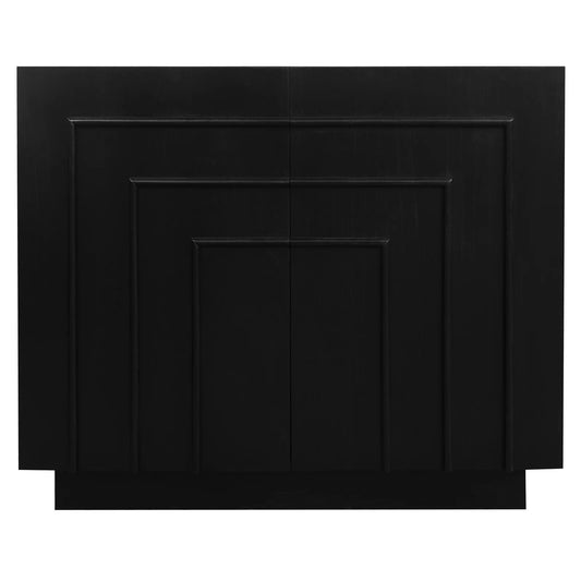 APOLLO SOLID WHITE CEDAR 2 DOOR BUFFET/SIDEBOARD- BLACK 95CM - MyChocolateWood