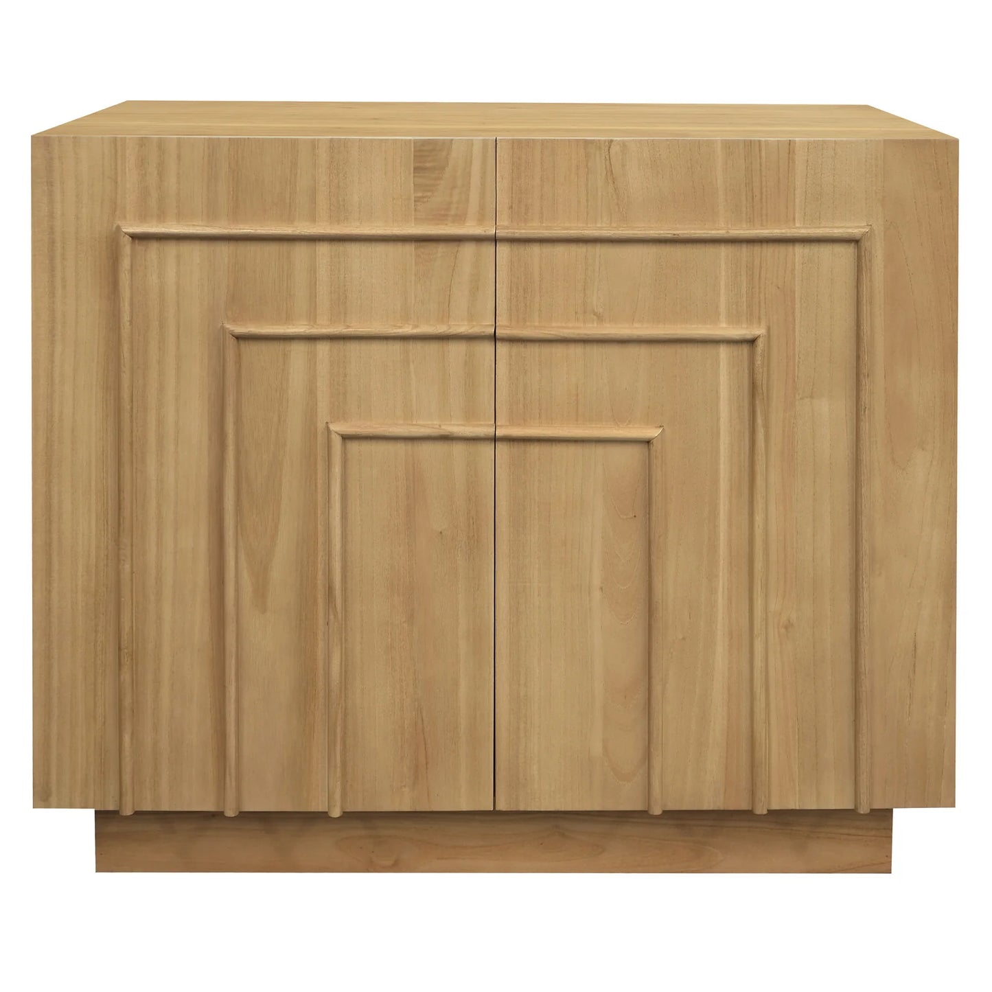 APOLLO SOLID WHITE CEDAR (MINDI WOOD) BUFFET /SIDEBOARD 2 DOORS - NATURAL - MyChocolateWood