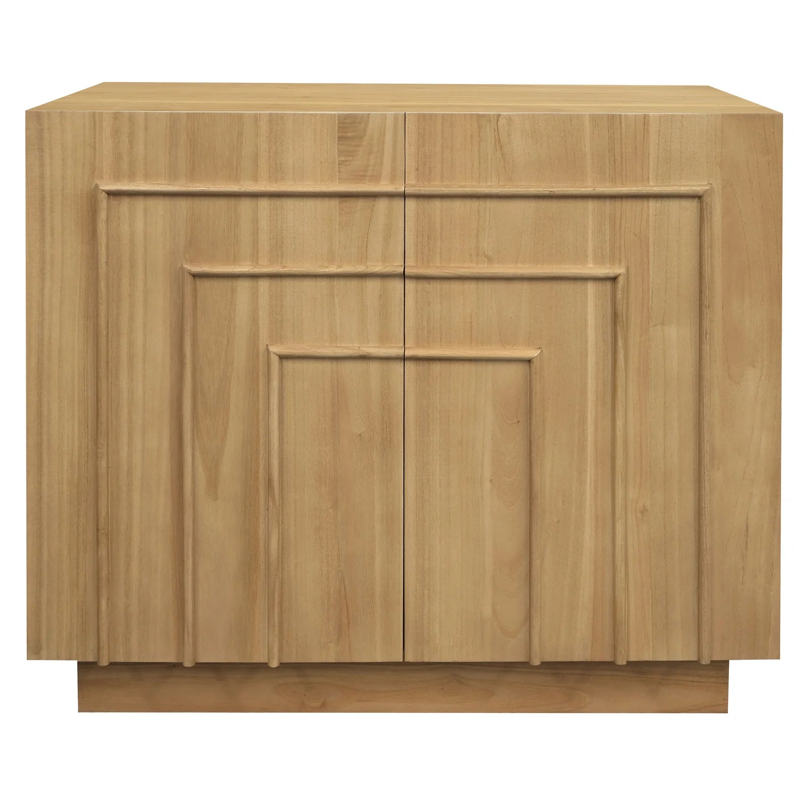 APOLLO SOLID WHITE CEDAR (MINDI WOOD) BUFFET /SIDEBOARD 2 DOORS - NATURAL - MyChocolateWood