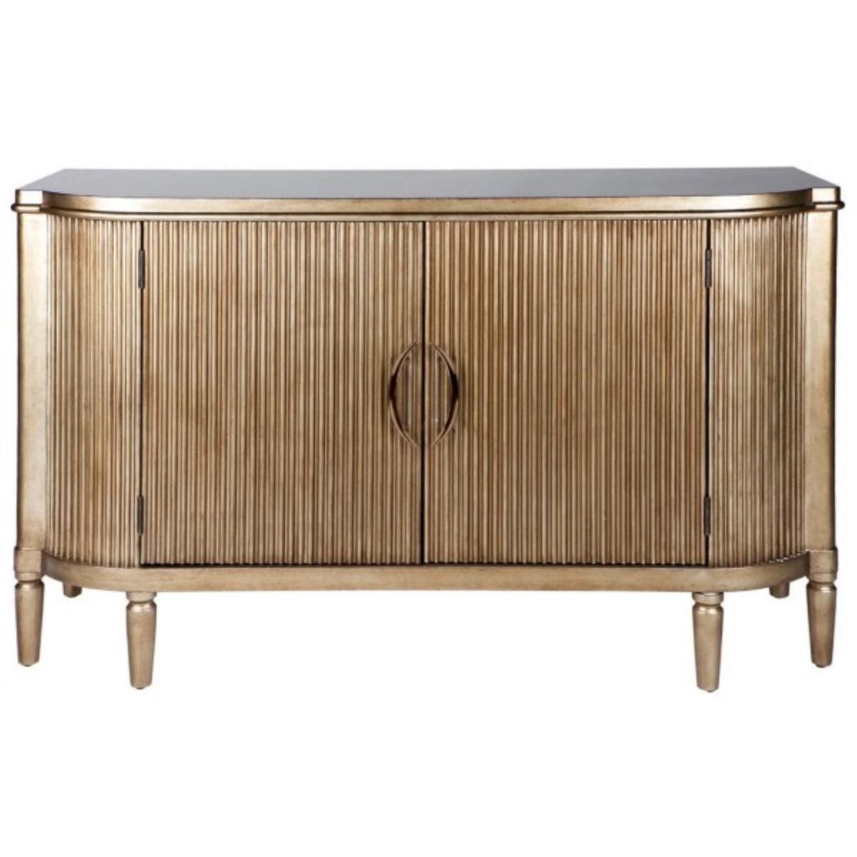 ARIELLE 2 DOOR BUFFET IN ANTIQUE GOLD 140CM - MyChocolateWood