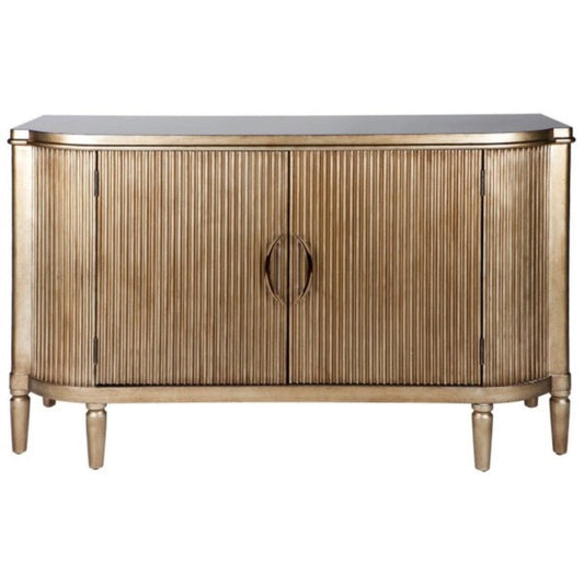 ARIELLE 2 DOOR BUFFET IN ANTIQUE GOLD 140CM - MyChocolateWood