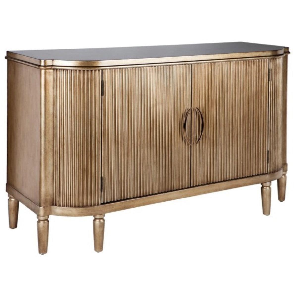 ARIELLE 2 DOOR BUFFET IN ANTIQUE GOLD 140CM - MyChocolateWood