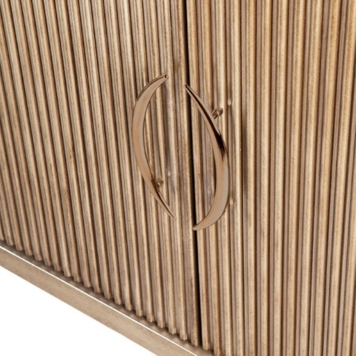 ARIELLE 2 DOOR BUFFET IN ANTIQUE GOLD 140CM - MyChocolateWood