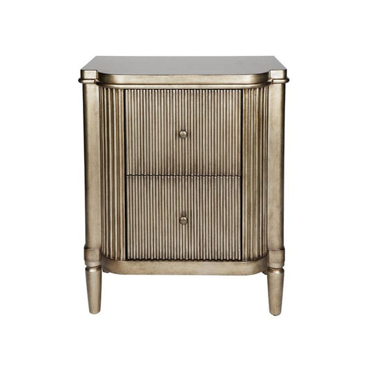 ARIELLE BEDSIDE TABLE - ANTIQUE GOLD - MyChocolateWood