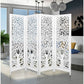 ASHE DECORATIVE MANGO WOOD SCREEN/ROOM DIVIDER ANTIQUE WHITE - MyChocolateWood