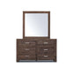 ASHGAR QUEEN SIZE BED + DRESSER + MIRROR + 2 X BEDSIDE TABLES IN GREY STONE PACKAGE DEAL - MyChocolateWood