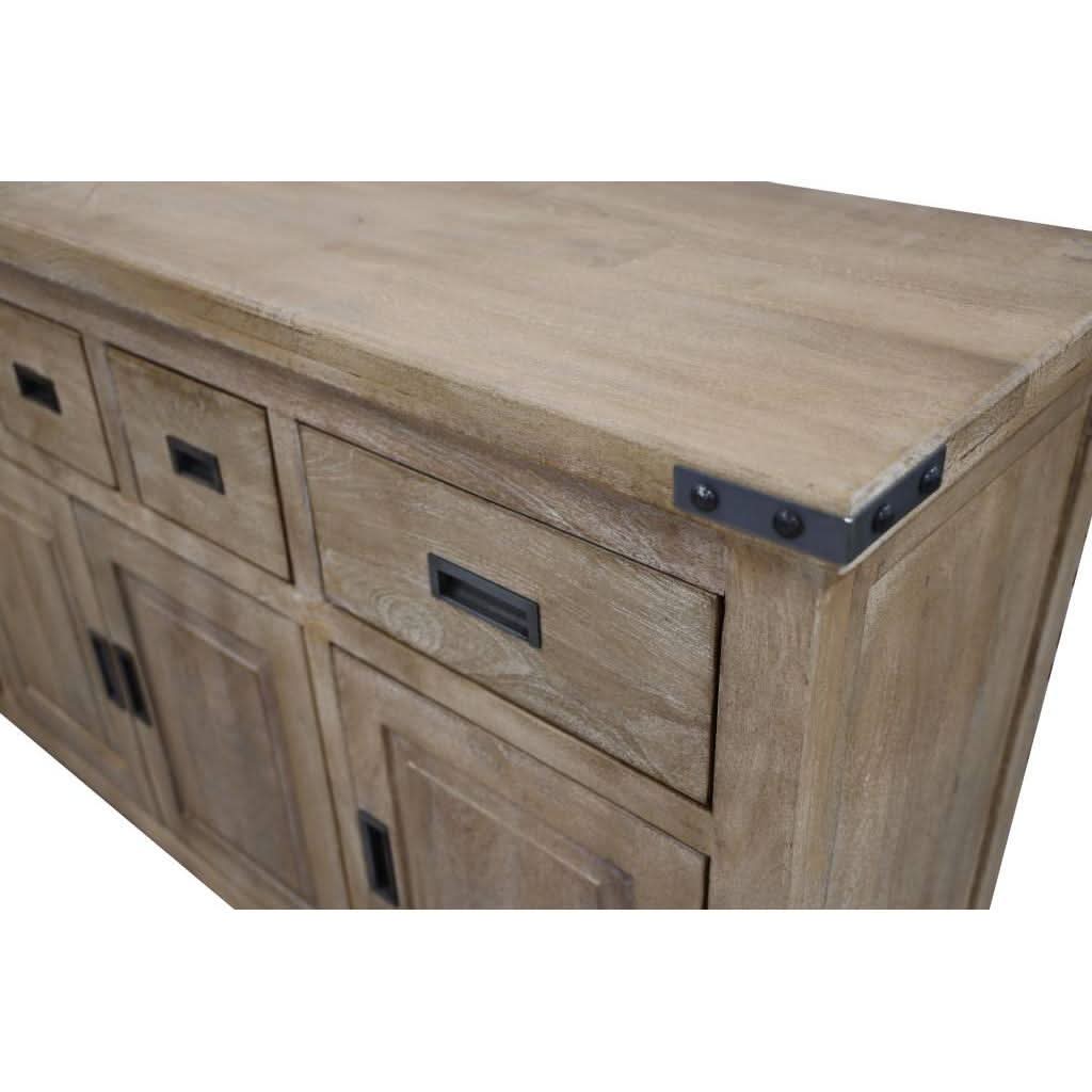 ASTI SOLID MANGO WOOD BUFFET IN HONEY WASH - MyChocolateWood