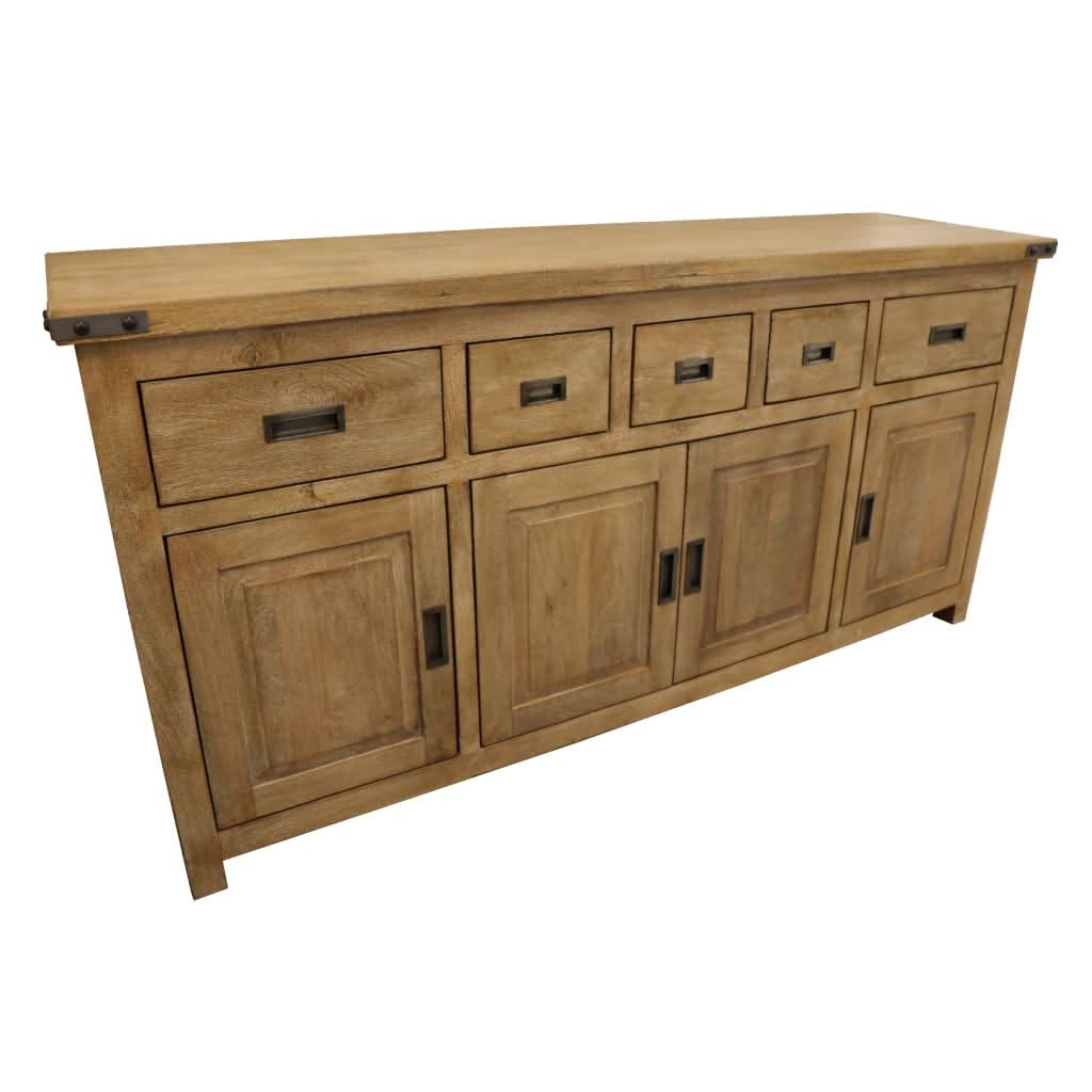 ASTI SOLID MANGO WOOD BUFFET IN HONEY WASH - MyChocolateWood