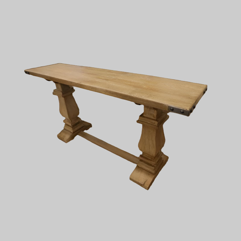 ASTI SOLID MANGO WOOD CONSOLE TABLE/HALL TABLE IN HONEY WASH - MyChocolateWood