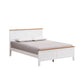 ASTLEY HAMPTONS LOOK QUEEN BED WHITE/MID BROWN - MyChocolateWood