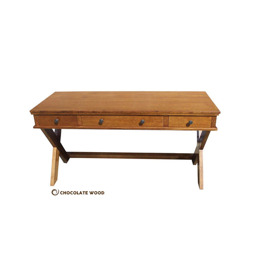 AVALON CUSTOM MADE TASSIE OAK DESK IN LIGHT HONEY OAK 150CM - MyChocolateWood