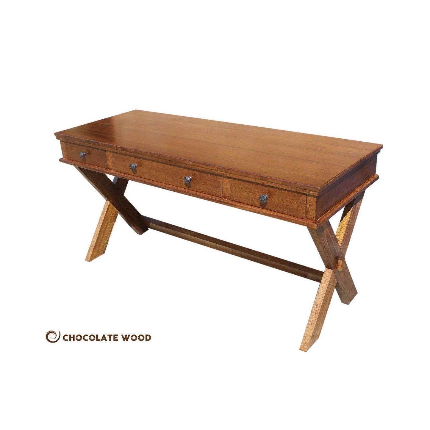 AVALON CUSTOM MADE TASSIE OAK DESK IN LIGHT HONEY OAK 150CM - MyChocolateWood