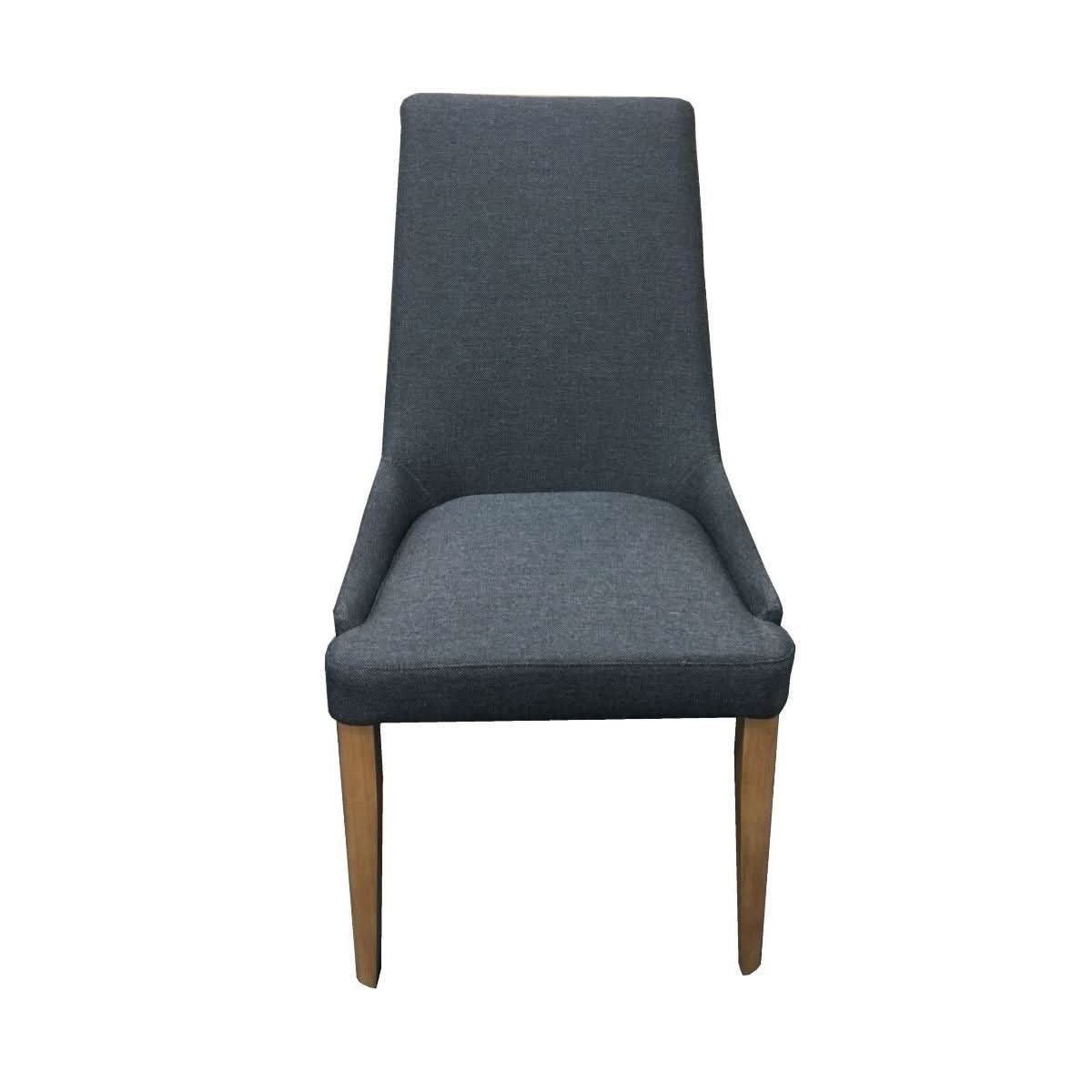 AVALON FABRIC DINING CHAIR IN GREY - MyChocolateWood