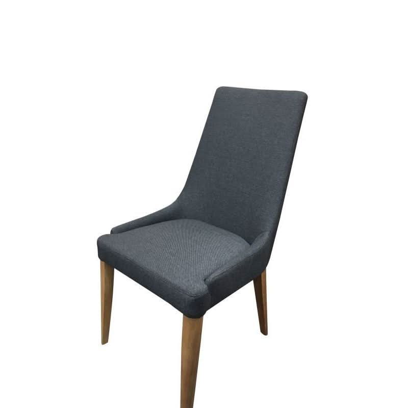 AVALON FABRIC DINING CHAIR IN GREY - MyChocolateWood