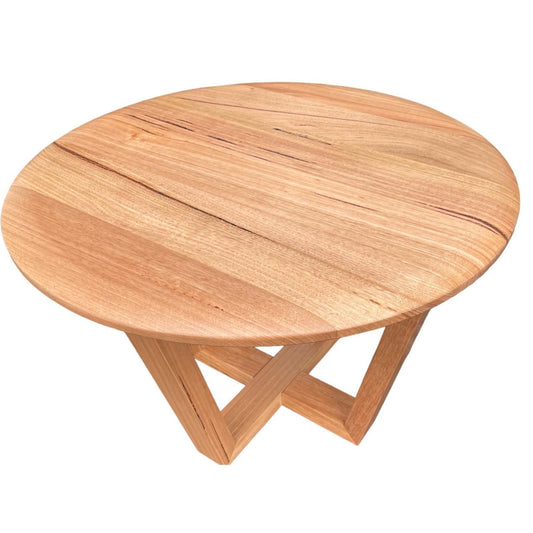 AVALON SOLID TASMANIAN OAK ROUND LAMP TABLE/SIDE TABLE 60CM DIAMETER - MyChocolateWood
