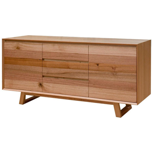 AVALON SOLID TASSIE OAK BUFFET/SIDEBOARD 2 DOORS 3 DRAWERS 180CM - MyChocolateWood
