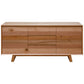 AVALON SOLID TASSIE OAK BUFFET/SIDEBOARD 2 DOORS 3 DRAWERS 180CM - MyChocolateWood