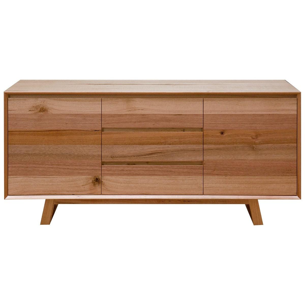 AVALON SOLID TASSIE OAK BUFFET/SIDEBOARD 2 DOORS 3 DRAWERS 180CM - MyChocolateWood
