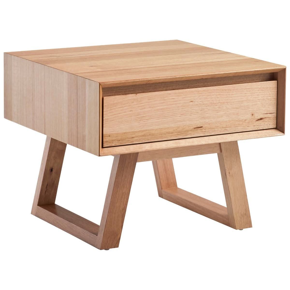 AVALON SOLID TASSIE OAK SQUARE LAMP TABLE/SIDE TABLE - MyChocolateWood