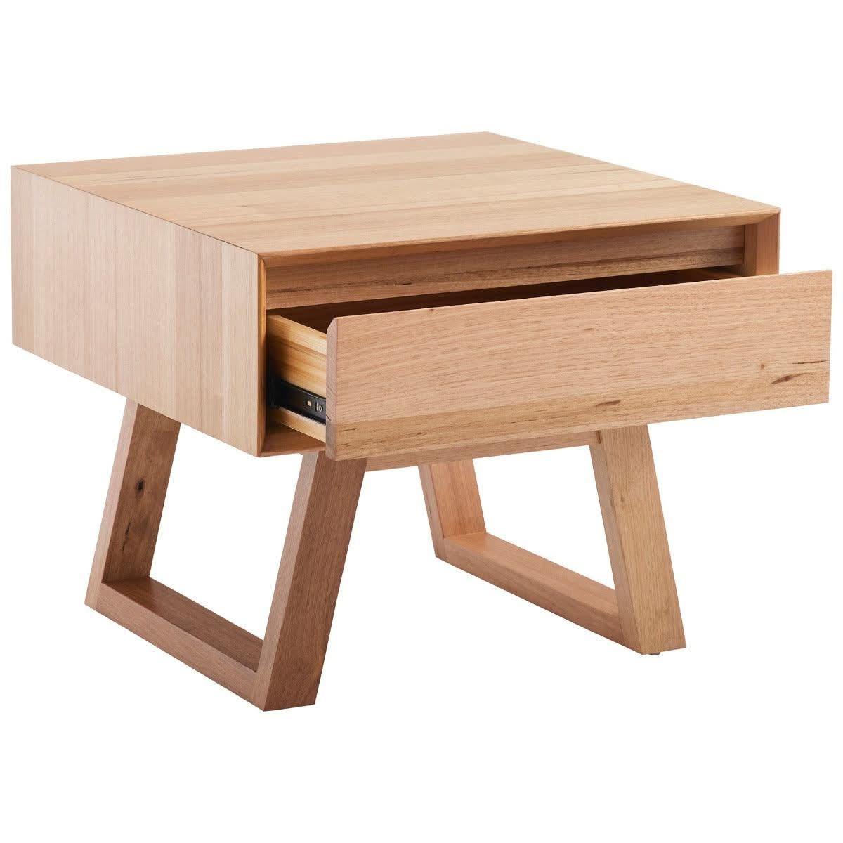 AVALON SOLID TASSIE OAK SQUARE LAMP TABLE/SIDE TABLE - MyChocolateWood