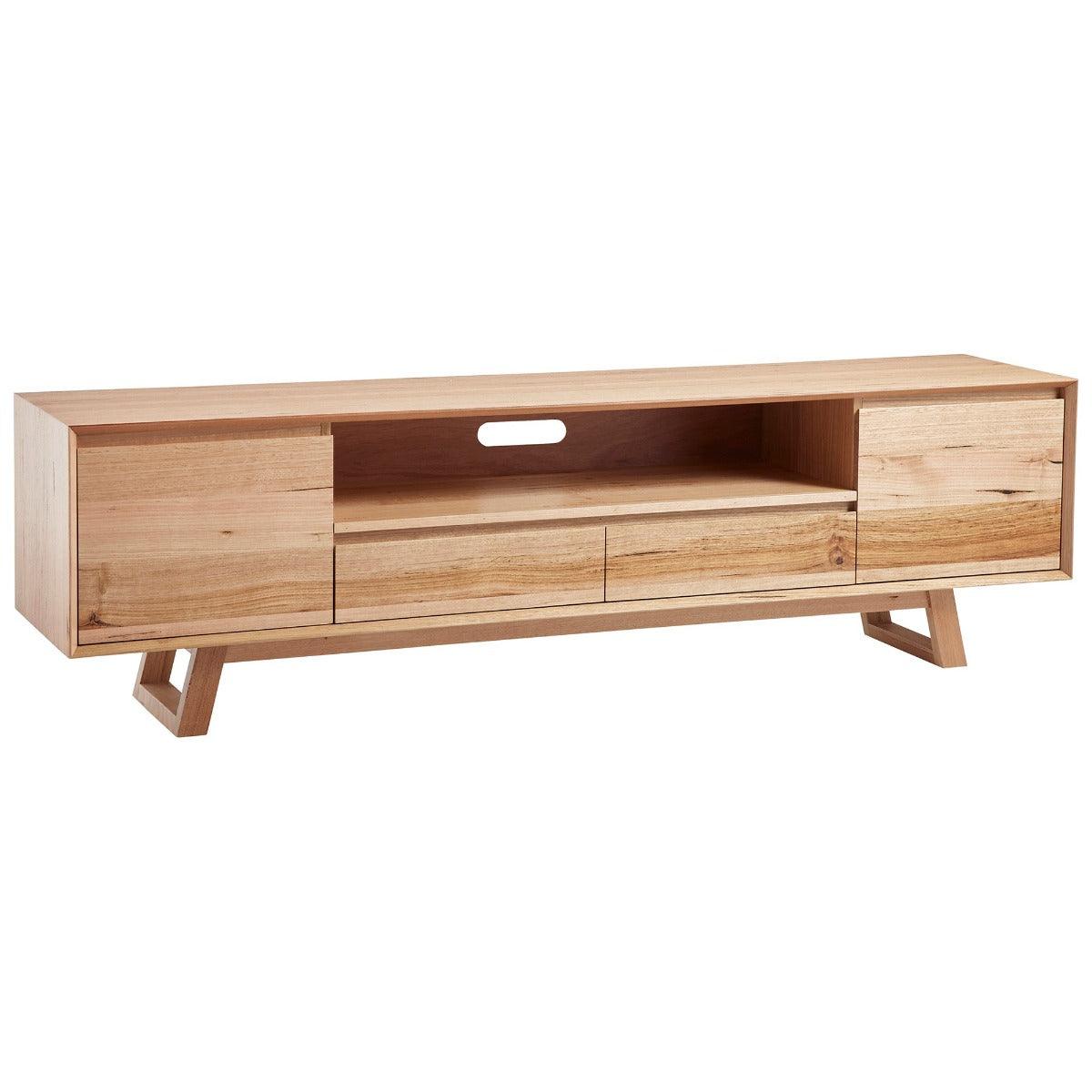 AVALON TASSIE OAK TV UNIT ETU 2 DOORS 2 DRAWERS 210CM - MyChocolateWood