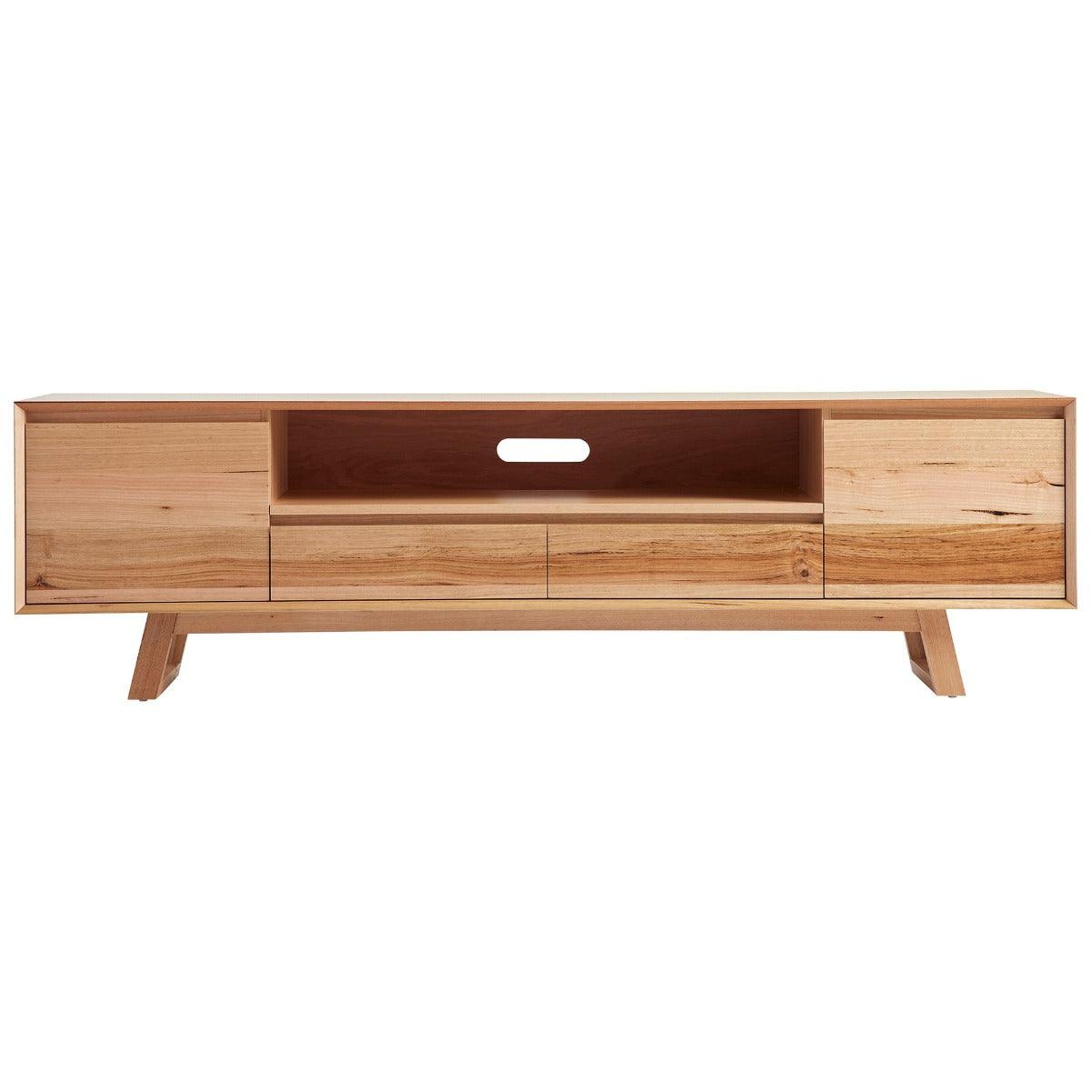 AVALON TASSIE OAK TV UNIT ETU 2 DOORS 2 DRAWERS 210CM - MyChocolateWood