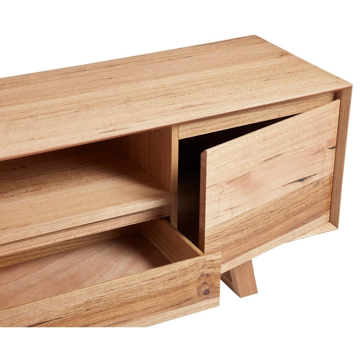 AVALON TASSIE OAK TV UNIT ETU 2 DOORS 2 DRAWERS 210CM - MyChocolateWood