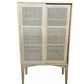 BAHAMAS CABINET CUPBOARD SLIDING RATTAN DOORS/ NATURAL OAKWOOD COLOUR - MyChocolateWood