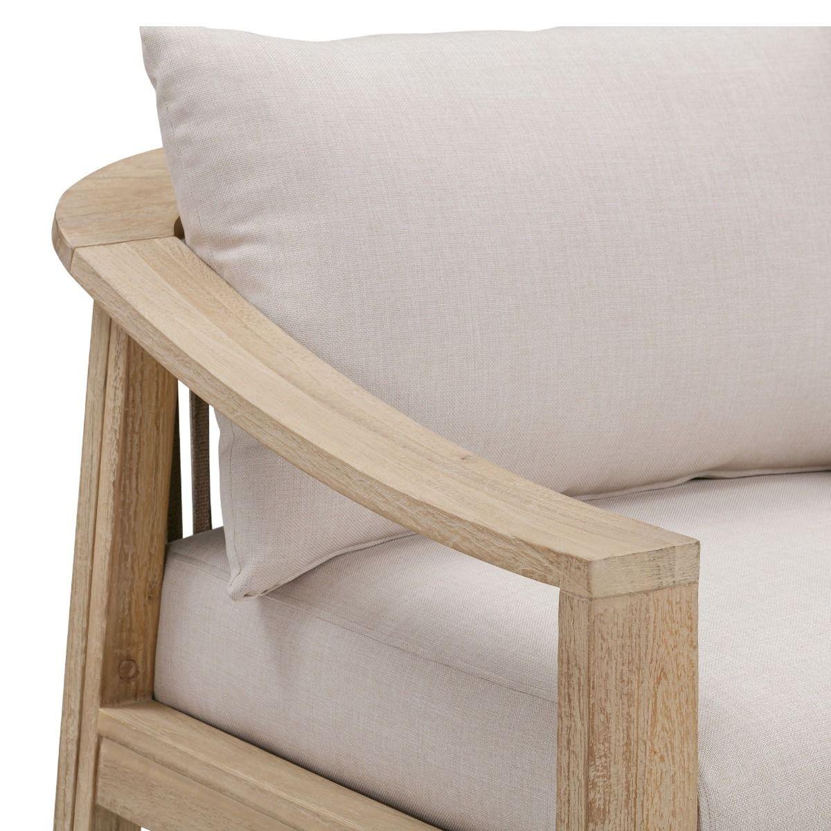 BAILEY ACACIA WOOD & ROPE 3-SEATER OUTDOOR SOFA - MyChocolateWood