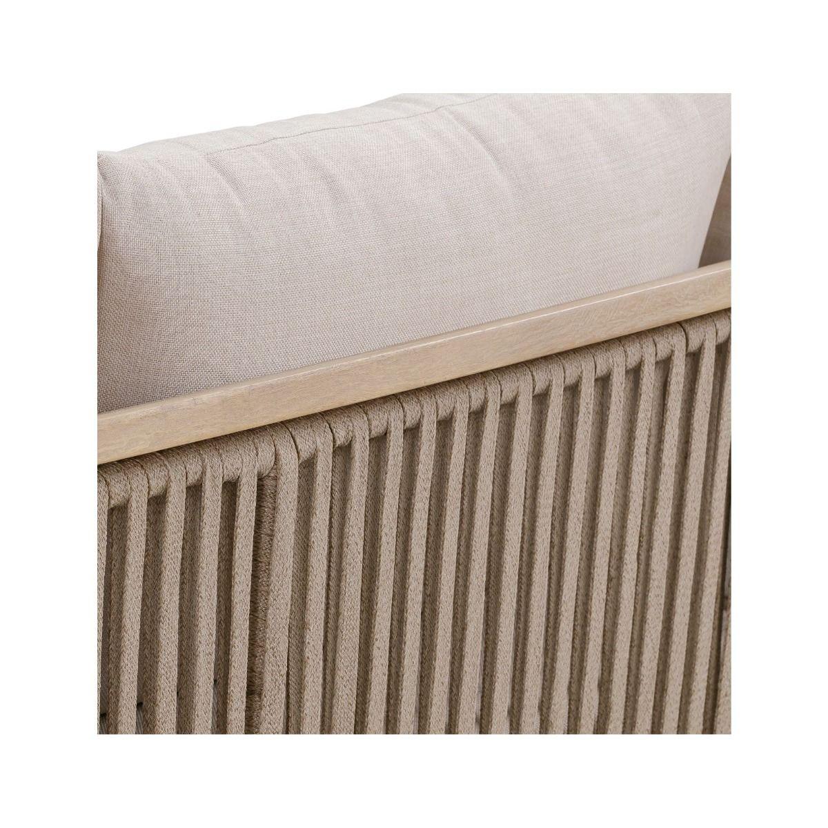 BAILEY ACACIA WOOD & ROPE OUTDOORS ARMCHAIR - MyChocolateWood