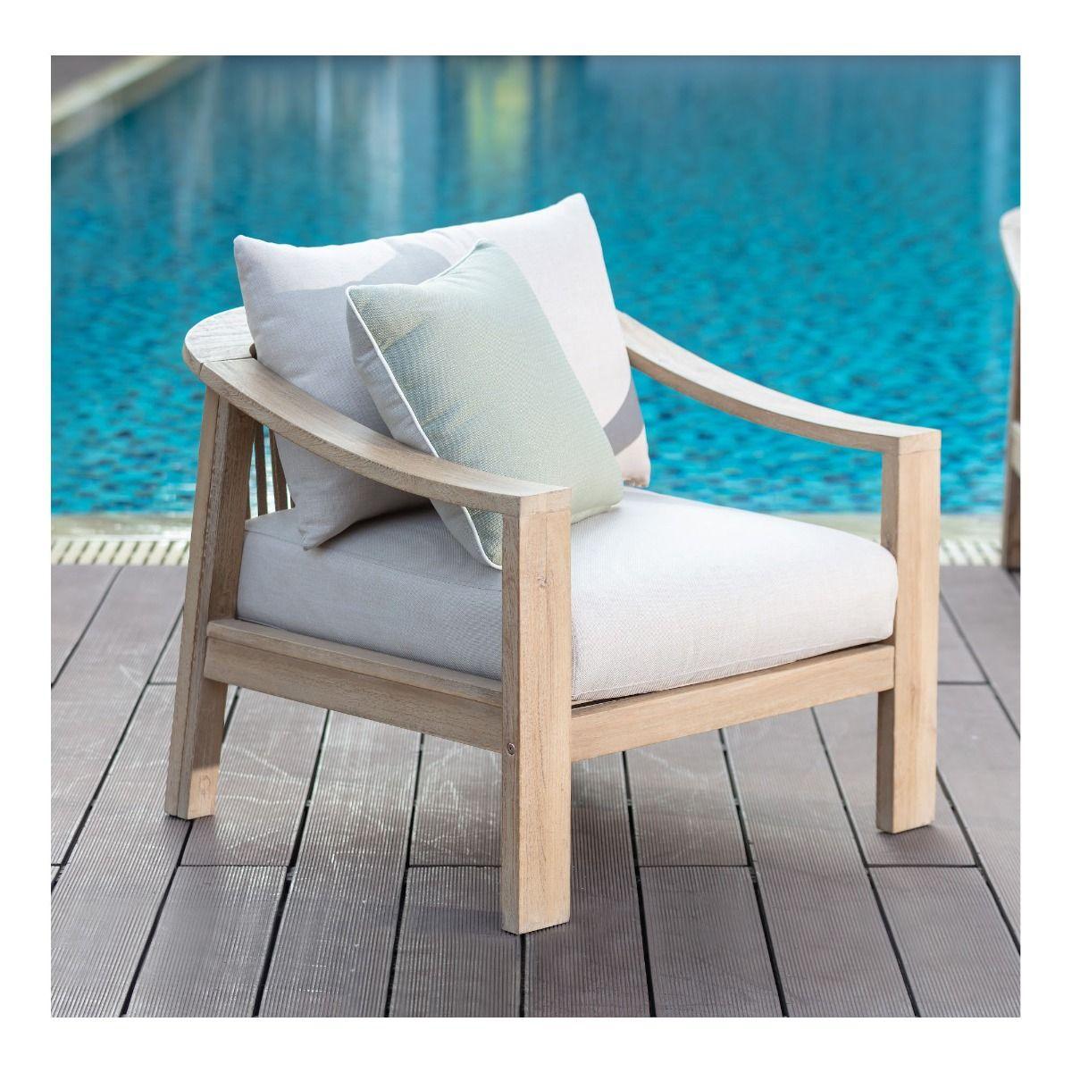 BAILEY ACACIA WOOD & ROPE OUTDOORS ARMCHAIR - MyChocolateWood