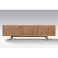 BALI SOLID TEAK TV UNIT 3 DOORS - NATURAL - MyChocolateWood