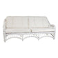BALI WHITE RATTAN 3-SEATER SOFA, COUCH, SETTEE, LOVE SEAT WHITE UPHOLSTERY - MyChocolateWood