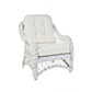 BALI WHITE RATTAN OLYMPIA ARMCHAIR LOUNGE CHAIR EASY CHAIR - MyChocolateWood