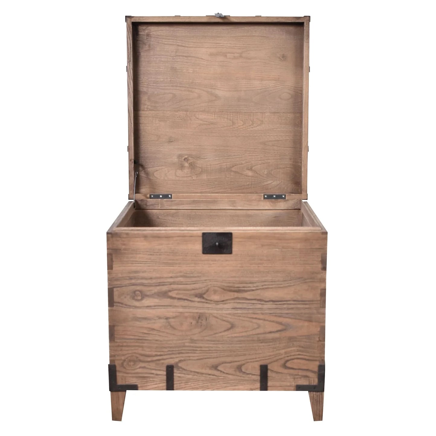 BASIL OLD ELM TRUNK SIDE TABLE LAMP TABLE NATURAL - MyChocolateWood