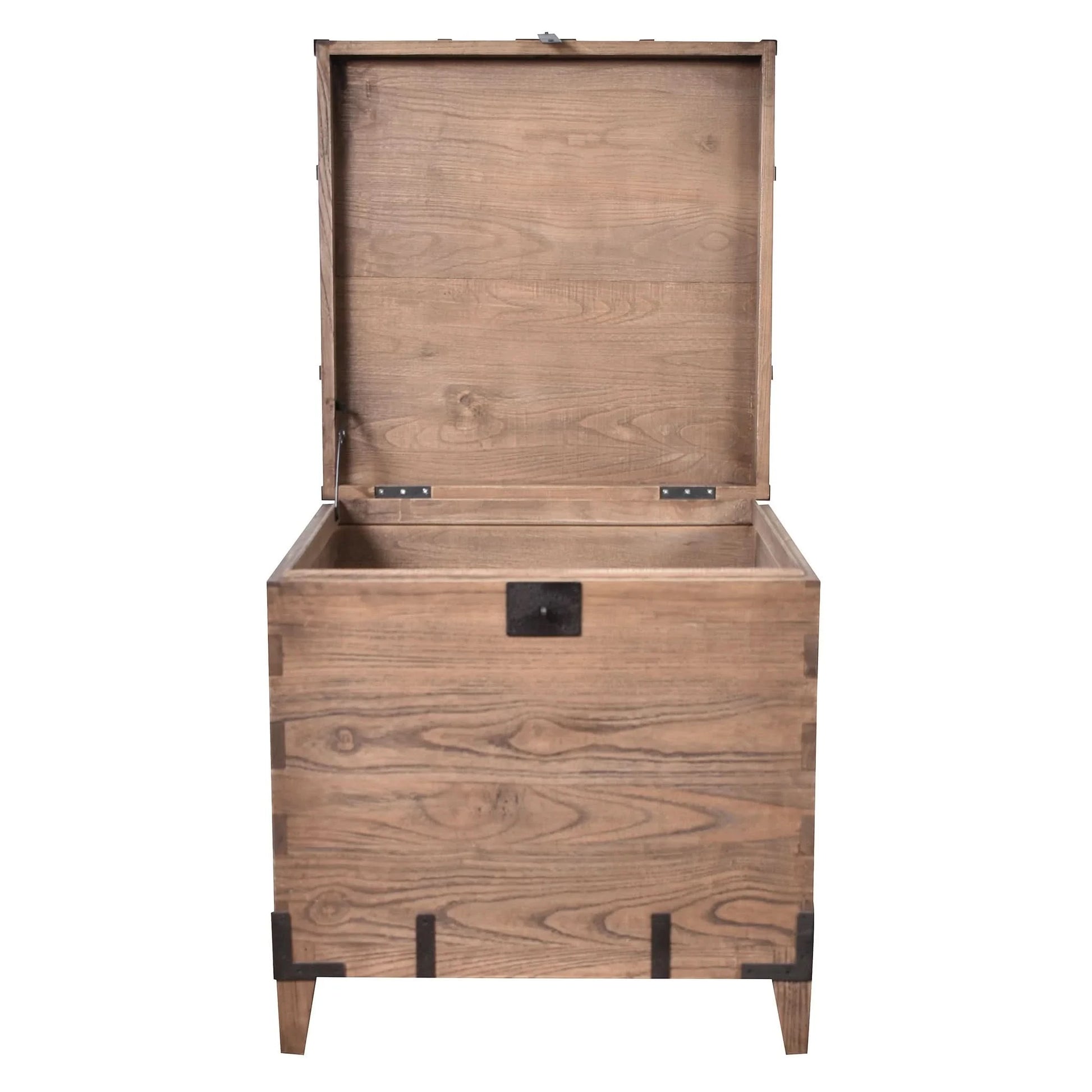 BASIL OLD ELM TRUNK SIDE TABLE LAMP TABLE NATURAL - MyChocolateWood