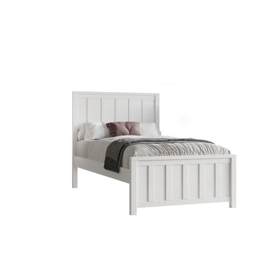 BAYLIN RUBBERWOOD SINGLE BED WHITE