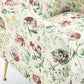BELINDA FLORAL ARMCHAIR WITH GOLDEN METAL LEGS - MyChocolateWood